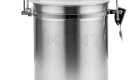 transparent visible lid 304 stainless steel food storage canister container