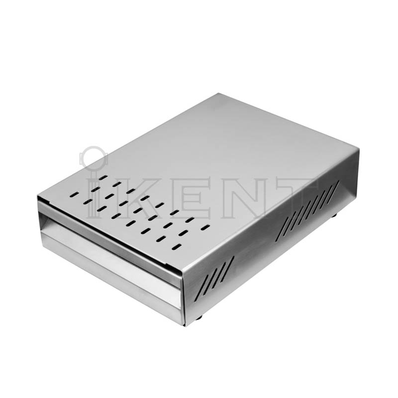 stainless steel coffee knock drawer box coffee grind box container non-slip base desktop knock box