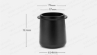 dosing cup aluminum alloy 53mm 58mm Breville espresso machine dose cup supplier factory manufacturer