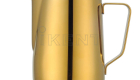 Titanium plating golden milk pitcher jug frothing cup manufacturer