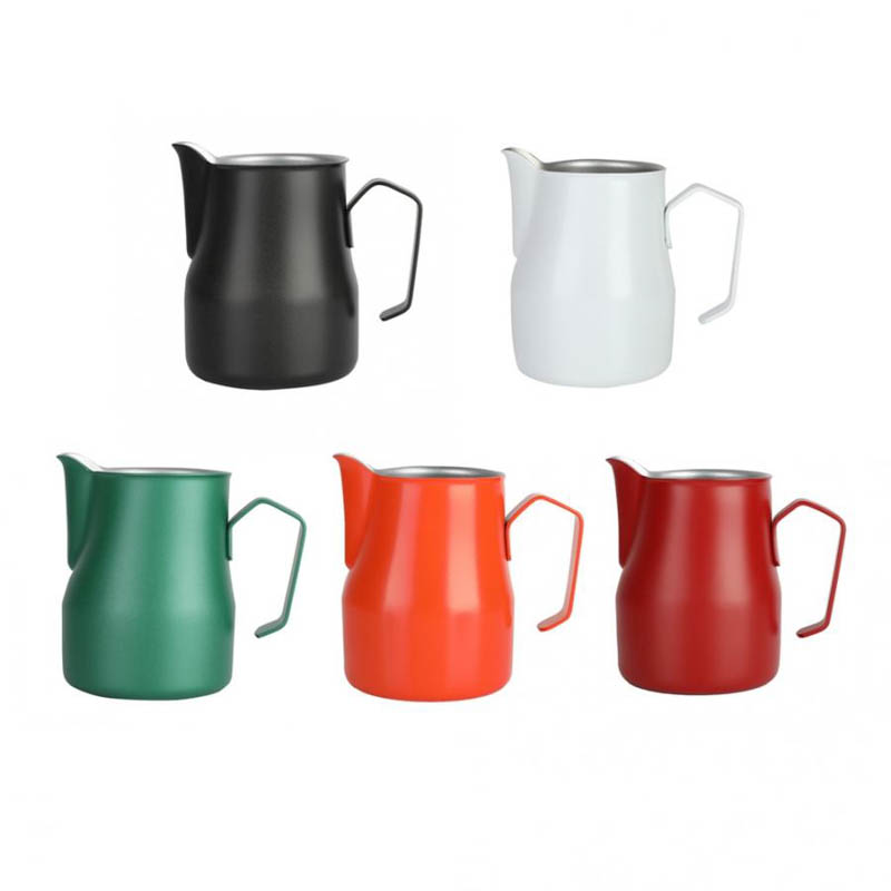 color black Motta coffee milk pitcher stainless steel europa professional milk pitcher jug coffee jug factory manufacturer factory wholesale