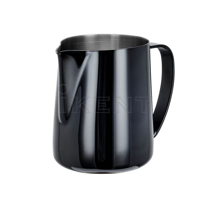 PVD titanium black stainless steel coffee milk steam pitcher jug latte art espresso barista pitcher coffee frothing jug factory