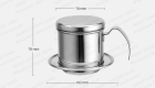 vietnamese coffee make black stainless steel coffee vietnamese filter manufacturer supply factory